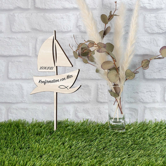 Personalisierter Cake-Topper zur Konfirmation – Motiv 3