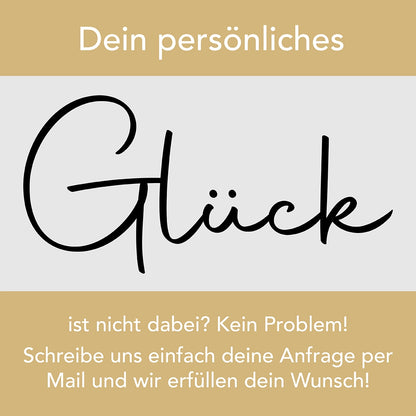 Aufsteller Glück